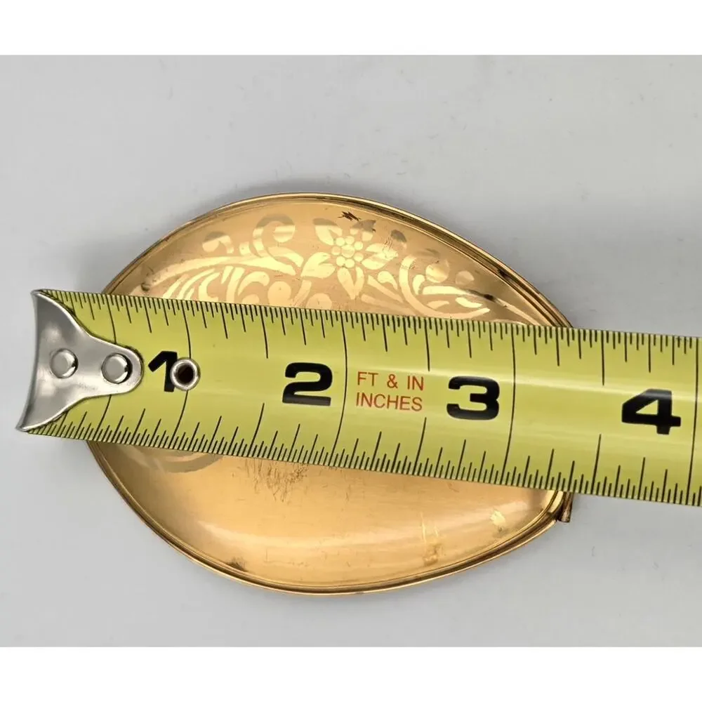 Elgin American Beauty Teardrop-Shaped Powder Compact with Mirror from 40s or 50s